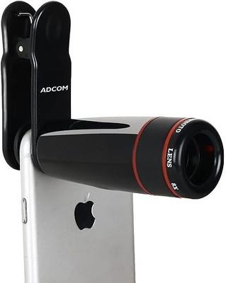 ADCOM 8X Telephoto Mobile Phone Lens For All Smart Phone (Black) Mobile Phone Lens