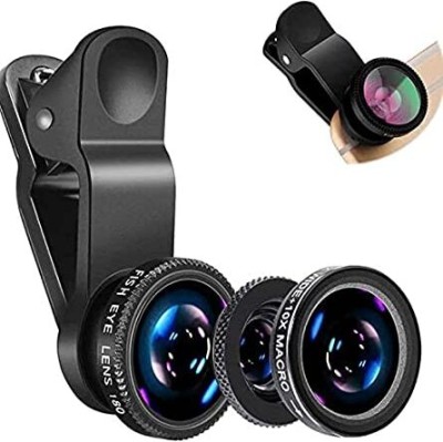 ZEYNEP 3 in 1 Camera Lens Kit Phone Wide Angle Macro with Clip Holder Mobile Phone Lens