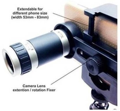 YELELO Universal 8x Zoomer Optical Camera Telescope Mobile Phone Lens
