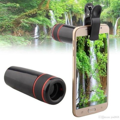 Mobcam Ultra HD 12X Telephoto Universal Mobile Phone Lens Kit with Adjustable Clip Mobile Phone Lens