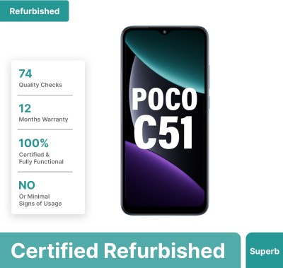 (Refurbished) POCO C51 (Royal Blue, 64 GB)(4 GB RAM)