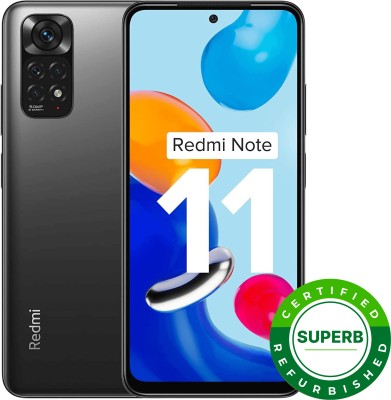 (Refurbished) REDMI Note 11 (Space Black, 64 GB)(4 GB RAM)