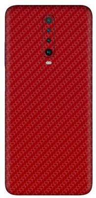Vcare GadGets Poco X2 Mobile Skin(Fiber Carbon Red)