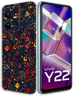 TJ CREATION Vivo Y22 Mobile Skin(Ultra Super Geometric Shape Skin With High Matte Finish.)