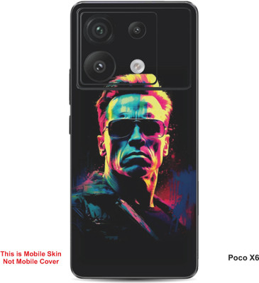 VYBE The Smart Choice Poco X6 Abstract Embossed Mobile Skin(Dust Storm 1)