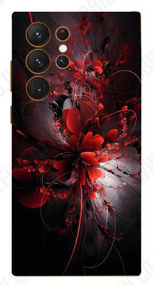 AsSkin Samsung Galaxy S23 Ultra 5g, samsung s23 ultra 5g Mobile Skin(Red Flower Skin With High Matte Finish)