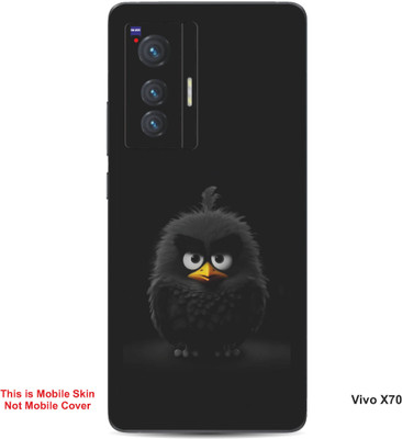 VYBE The Smart Choice Vivo X70 Angry Bird Embossed Mobile Skin(Iridium B10)