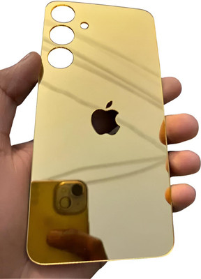 MOKPLZ Samsung Galaxy A24 4G MOBILE SKIN GOLDEN MIRROR BACK PANNEL Mobile Skin(GOLDEN)