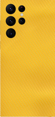 AsSkin Samsung Galaxy s22 Ultra 5g, samsung s22 ultra 5g, Samsung Galaxy Mobile Skin(Ultra Super Yellow Carbon Fiber Skin With High Matte Finish.)