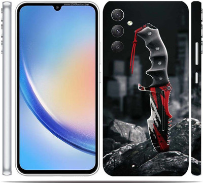 BugguSkin SAMSUNG Galaxy A34 5G Mobile Skin(Ultra Super Killer Knife Skin With High Matte Finish.)