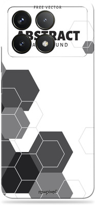 WeCre8 Skin's poco f6 pro Premium Vinyl Mobile Skin (Multicolor) Mobile Skin(Free-abstract-vectors)