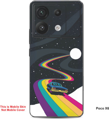 VYBE The Smart Choice Poco X6 Art Embossed Mobile Skin(Halloween 1)