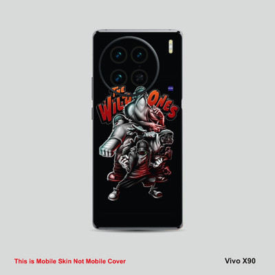 VYBE The Smart Choice Vivo X90 The Wilid One Mobile Skin Mobile Skin(Black Cow A11)