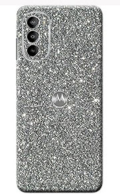 TJ CREATION Motorola G82 5G Mobile Skin(Ultra Super Grey Glitter Skin With High Matte Finish.)