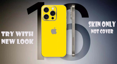 TJ CREATION Apple iPhone 16 Pro Mobile Skin(Yellow)