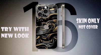 TJ CREATION Apple iPhone 16 Pro Mobile Skin(Black)