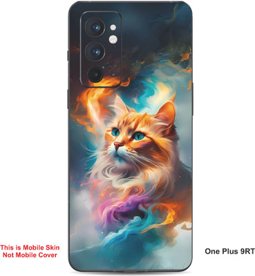 VYBE The Smart Choice One Plus 9RT Cat Embossed Mobile Skin(Pale Copper 28)