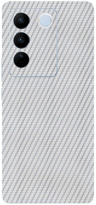 AsSkin Vivo V27 Pro 5G, V27 Pro 5G Mobile Skin(Ultra Super Silver CF Wrap Sticker With High Gloss Finish).)