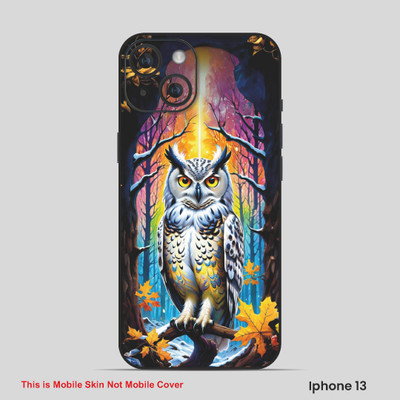VYBE The Smart Choice iPhone 13 Owl Embossed Mobile Skin(Turkish Rose 3)