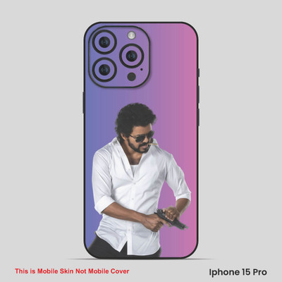 VYBE The Smart Choice iPhone 15 Pro Vijay Thalapathy Mobile Skin(Soft Purple 11)