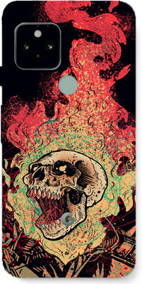 AsSkin Google Pixel 5 Mobile Skin(Ultra Super Ghost Rider With High Matte Finish.)