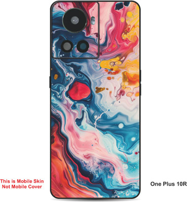 VYBE The Smart Choice One Plus 10R Art Embossed Mobile Skin(Golden Dream A9)