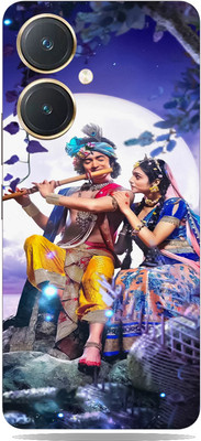 SkinoMania Vivo y27 Mobile Skin(Blue-Radha-Krishna Multicolor Mobile Skin)