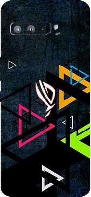 BUGGU ASUS ROG Phone 3, Asus ROG Phone 3 Mobile Skin(Ultra Super Color Triangle With High Matte Finish.)