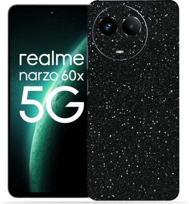 OggyBaba Realme Narzo 60X 5g Mobile Skin(Black Gliter)