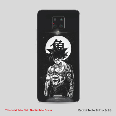 VYBE The Smart Choice Redmi Note 9 Pro & 9S Goku Mobile Skin Mobile Skin(Dark Jungle Black B34)