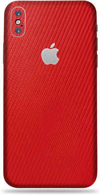 BUGGU Apple iPhone X, Apple iPhone X Mobile Skin(Red)