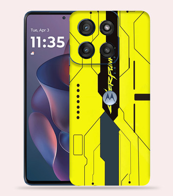 OggyBaba OggyBaba Moto G60 pro 5g Mobile Skin(Cyberpunkh Yellow)