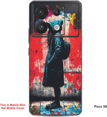 VYBE The Smart Choice Poco X6 Abstract Embossed Mobile Skin(Persian 1)