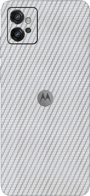 TJ CREATION Motorola G32, Moto G32, Motorola Moto G32 Mobile Skin(Ultra Super Silver Carbon Fibre Skin With High Matte Finish.)