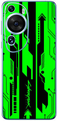 FCS Huawei P50 Pro Printed Back skin Mobile Skin(Cyber Punk Green)