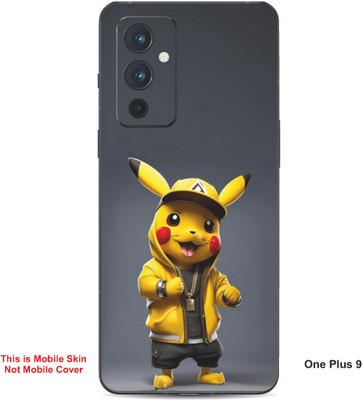 VYBE The Smart Choice One Plus 9 Pokemon Embossed Mobile Skin(Banana Yellow 19)