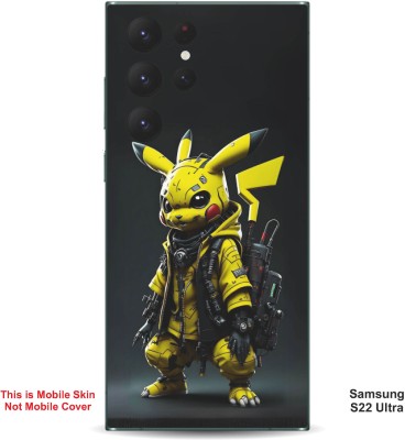 VYBE The Smart Choice Samsung S22 Ultra Pikachu Embossed Mobile Skin(Bird Yellow 9)