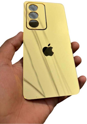 TWUAOP OPPO A3 PRO 5G MOBILE SKIN ACRYLIC SHEET MIRROR BACK PANNEL APPLE Mobile Skin(Gold)
