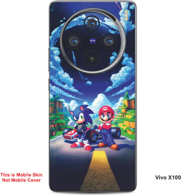 VYBE The Smart Choice Vivo X100 Sonic & Super Mario Embossed Mobile Skin(Blueberry B17)