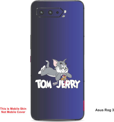 VYBE The Smart Choice Asus Rog 3 Tom & Jerry Embossed Mobile Skin(Mulled Wine A5)