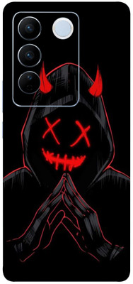AsSkin Vivo V27 Pro 5g, vivo v27 pro 5g, Vivo Mobile Skin(Ultra Super Black Devil With High Matte Finish)