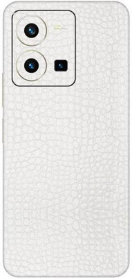 Vcare GadGets Y35 2022 Mobile Skin(White Textured Leather)