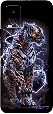 yug emporium VIVO V20 PRO 3D BLACK PANTHER DESIGN PATTERN THEME BACK SKIN STICKERS Mobile Skin(Black)