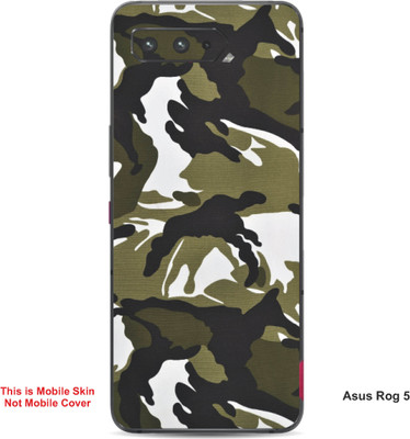 VYBE The Smart Choice Asus Rog 5 Camouflage Embossed Mobile Skin(Green Brown 1)