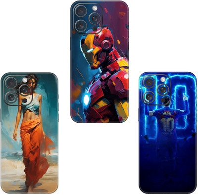 wrap craft APPLE IPHONE 13 PRO MAX COMBO (PACK OF 3) Premium Vinyl BACK Mobile Skin(Multicolor)