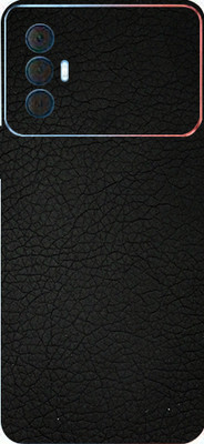 BUGGU Tecno Spark 8 Pro Mobile Skin(Ultra Super Black Leather Skin With High Matte Finish.)