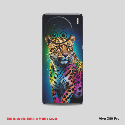VYBE The Smart Choice Vivo X90 Pro Leopard Mobile Skin Mobile Skin(Venice Blue, Multi Color A12)