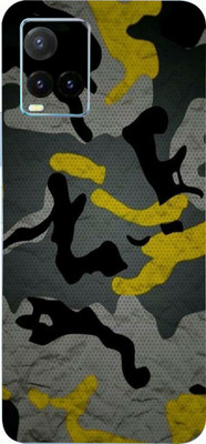 AsSkin vivo y33t Mobile Skin(Ultra Super Camo Yellow Skin With High Matte Finish.,Skin)
