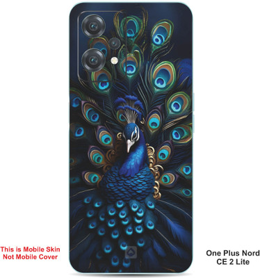 VYBE The Smart Choice One Plus Nord CE 2 Lite Peacock Embossed Mobile Skin(Chathams Blue 39)