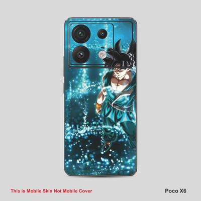 VYBE The Smart Choice Poco X6 Goku Mobile Skin Mobile Skin(Dark Slate Blue A15)